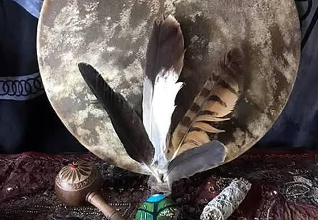 Shamanic healing therapy session